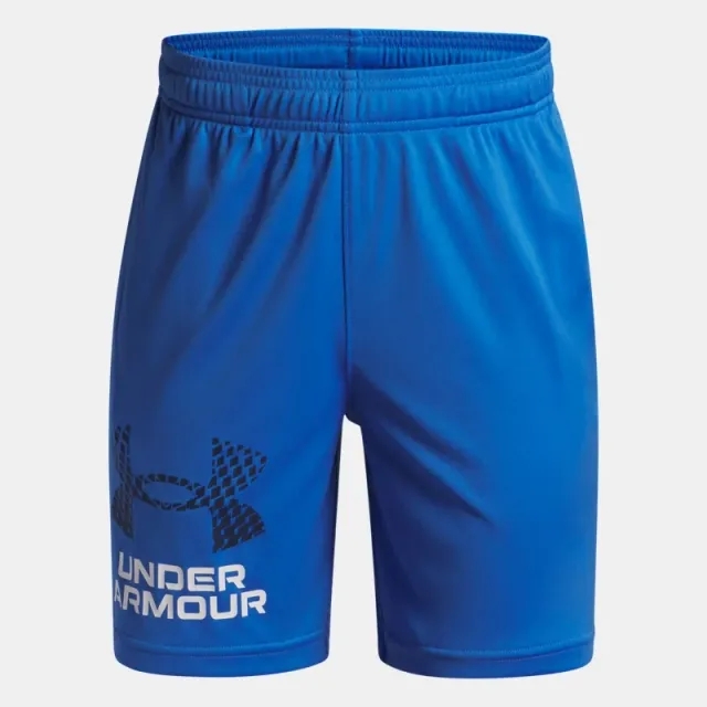 Under Armour  Tech™ Boys' Logo Shorts Blue Atlantis / Washed Navy / White YLG (59 - 63 in)