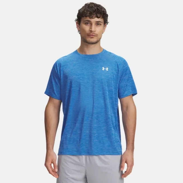 Under Armour  Tech™ Textured Men's Short Sleeve Blue Atlantis / White L