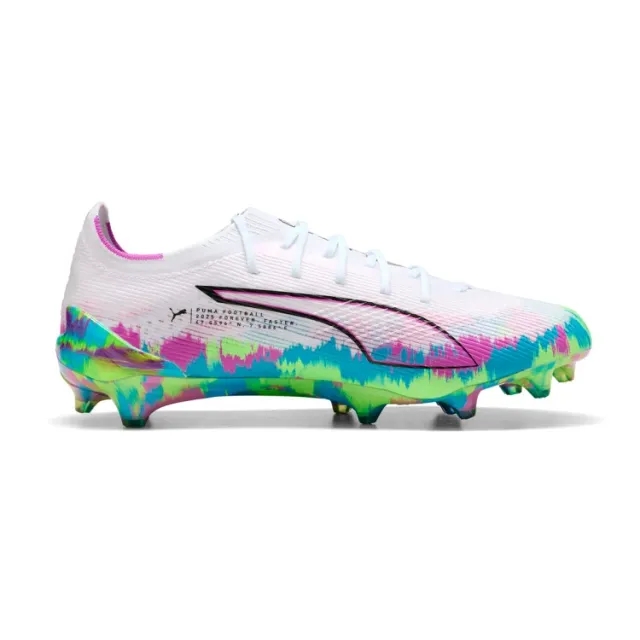 PUMA Ultra 6 Ultimate FG Football Boots Women, White/Fizzy Apple/Bright Aqua