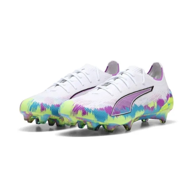 Puma Ultra 6 Ultimate Fg Brilliance - Puma White/Fizzy Apple/Bright Aqua/Pure Magenta Limited Edition - ['White']