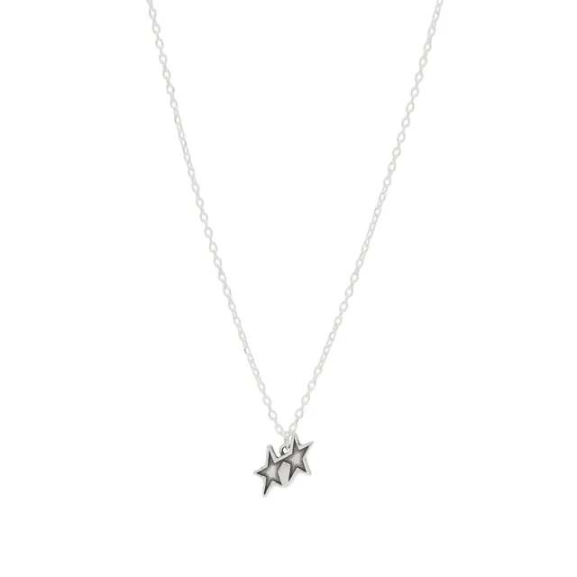 TwoJeys Men's Tilted Necklace Silver