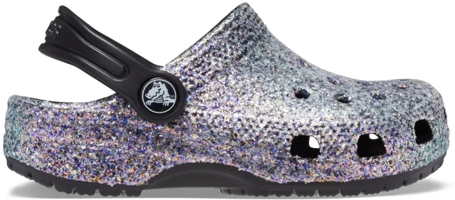 Crocs | Kids | Toddler Classic Glitter | Clogs | Black / Multi | C5