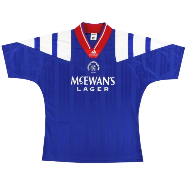 1992-94 Rangers adidas Home Shirt *As New* M - Rangers / As New / Medium