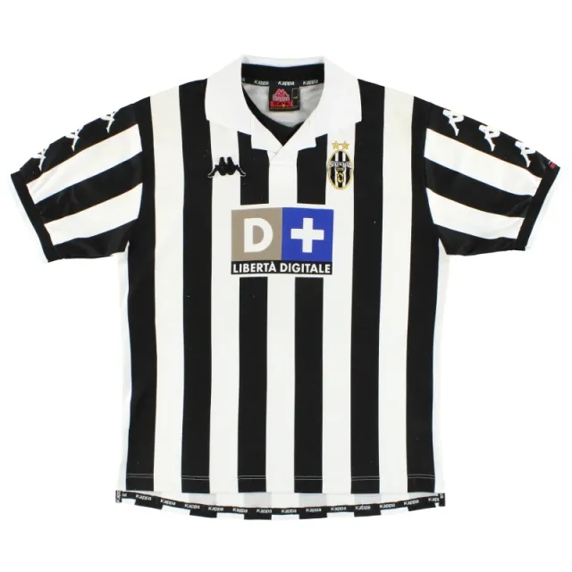 1999-00 Juventus Kappa Home Shirt L - Juventus / Excellent / Large