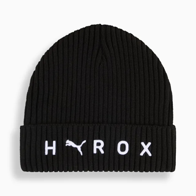 PUMA x HYROX Mid Crown Beanie Hat, Black