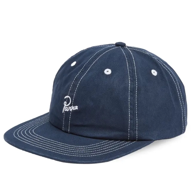 By Parra Men's Signature 6 Panel Hat Navy Blue