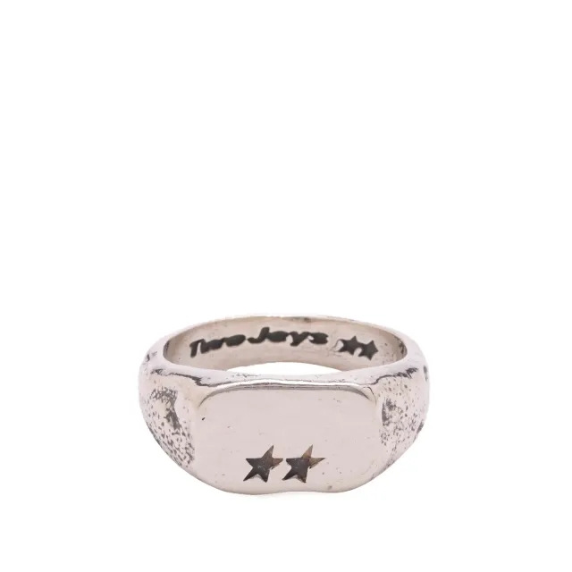 TwoJeys Men's Elongated Ring Silver