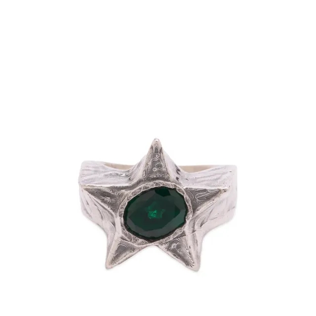 TwoJeys Men's Bomba Ring Silver/Green