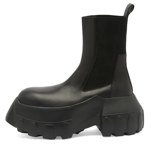 Rick Owens Men's Beatle Mega Tractor Boot Black