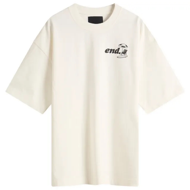 END. Coastal Board Repairs T-Shirt Ecru