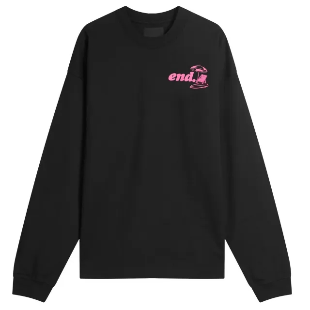 END. Coastal Board Repairs Long Sleeve T-Shirt Black