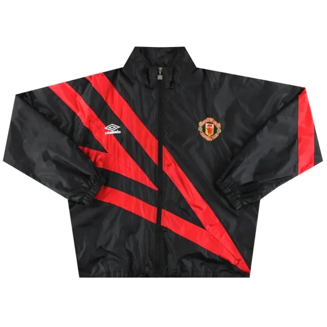 1992-93 Manchester United Umbro Track Jacket S - Manchester United / Excellent / Small