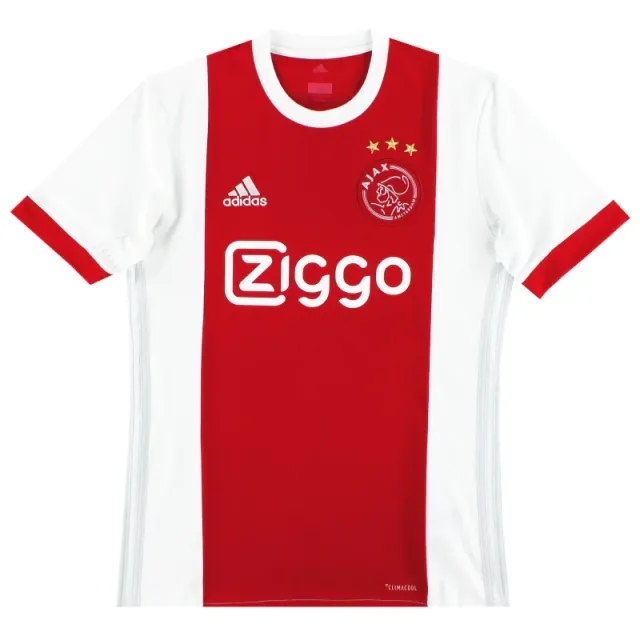 2017-18 Ajax adidas Home Shirt L - Ajax / Excellent / Large