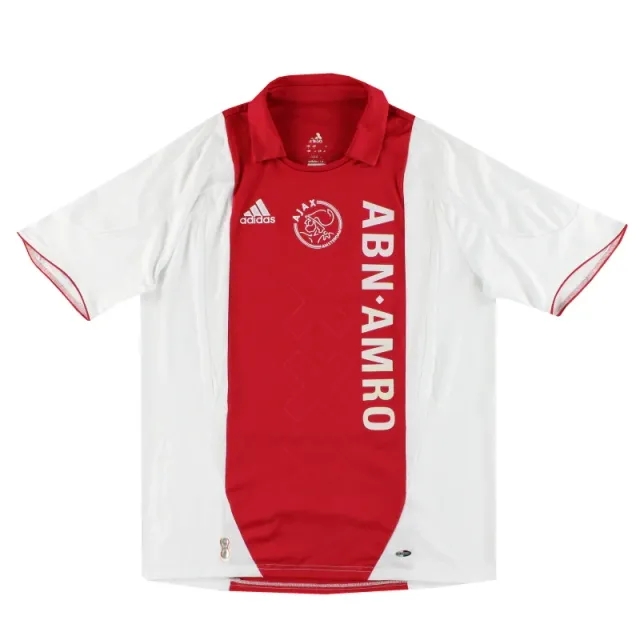 2007-08 Ajax adidas Home Shirt L - Ajax / Excellent / Large