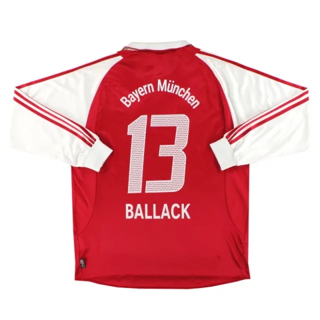 2003-04 Bayern Munich adidas Home Shirt Ballack #13 L/S XL - Bayern Munich / Excellent / XL