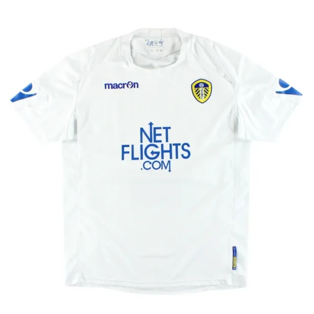 2010-11 Leeds Macron Home Shirt M - Leeds / Excellent / Medium