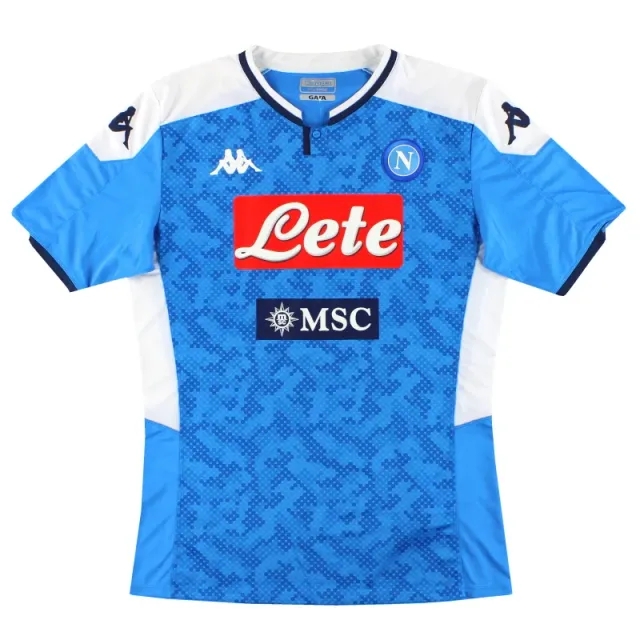 2019-20 Napoli Kappa Kombat Home Shirt *Mint* XXL - Napoli / Mint / XXL