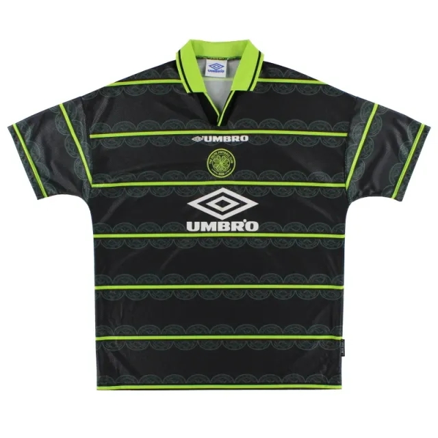 1998-99 Celtic Umbro Away Shirt M - Celtic / Very good / Medium