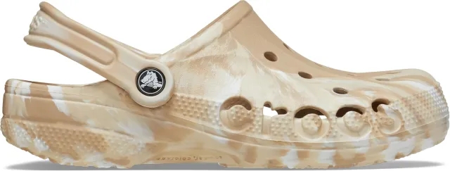 Crocs | Unisex | Baya Marbled | Clogs | Chai / Multi | W7/M6