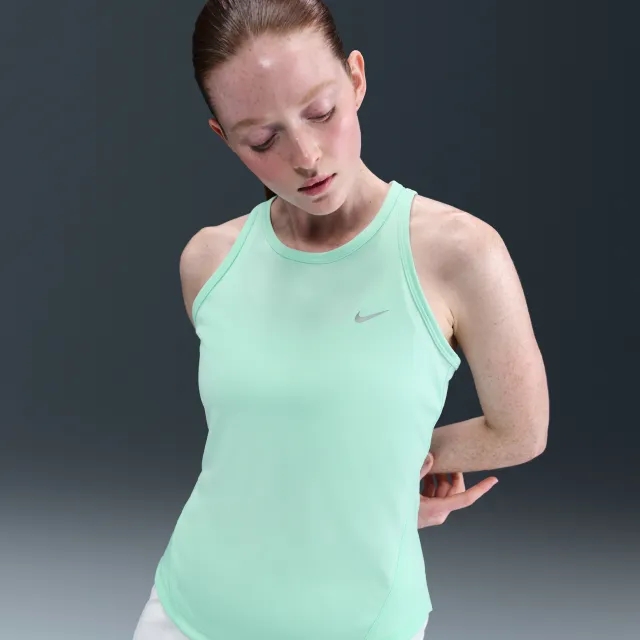Nike Tempo Women's Dri-FIT Running Tank Top - Green - Sustainable Materials