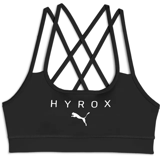 PUMA x HYROX Move Strappy Bra, Black, size 3XL
