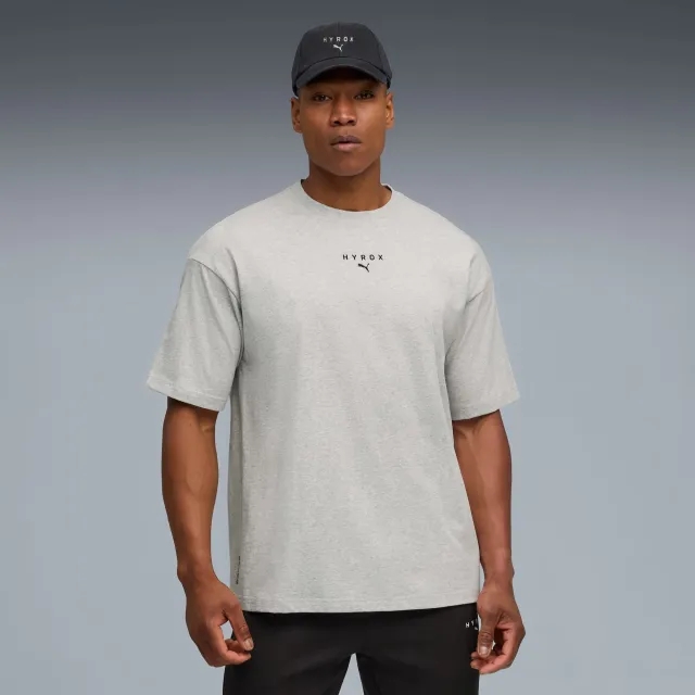 PUMA x HYROX Lifestyle T-Shirt Men, Light Grey Heather, size Large