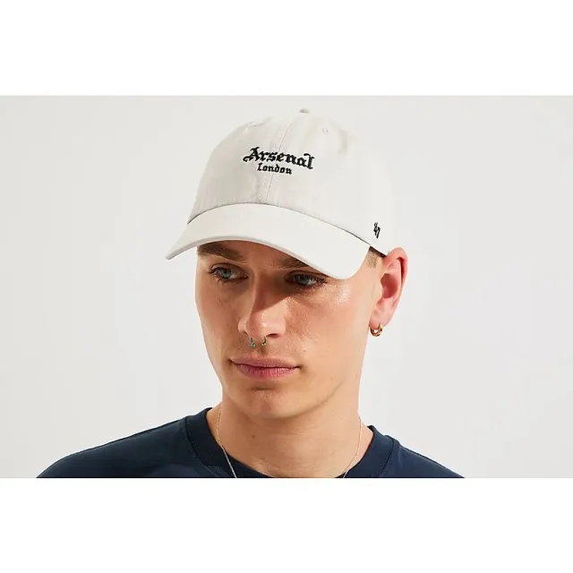 Arsenal 47 Beige Gothic Script Cap, Multicolor