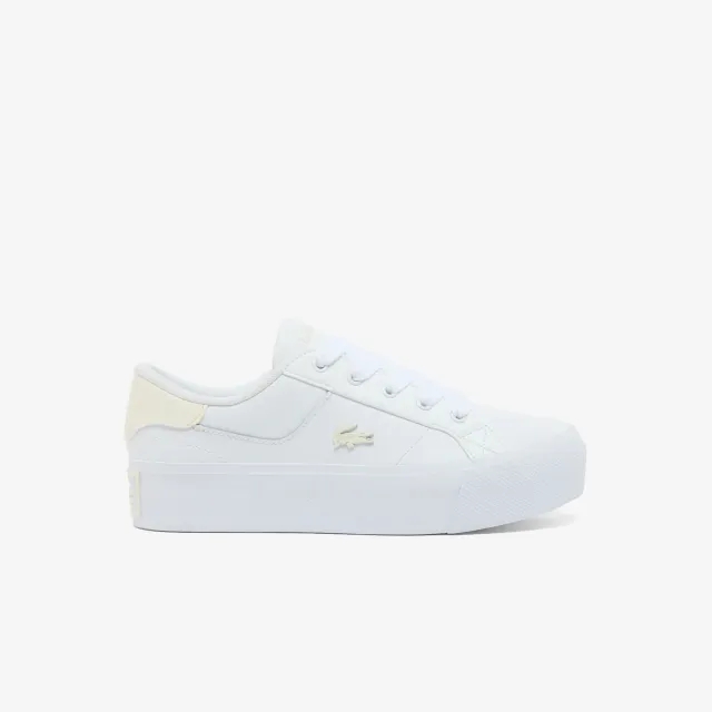 Lacoste Women's Ziane Platform Sneakers - White & Off White