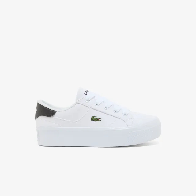 Lacoste Women's Ziane Platform Sneakers - White & Black