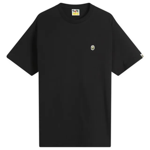 A Bathing Ape Men's Abc Camo One Point Tee Black X Green