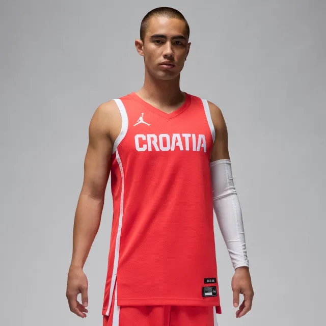 Croatia Limited Road Men's Nike Basketball Jersey - Red - Sustainable Materials