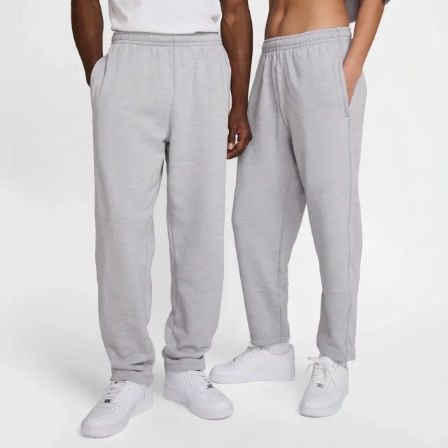 Nike Wool Classics Open-Hem Fleece Trousers - Grey - Wool