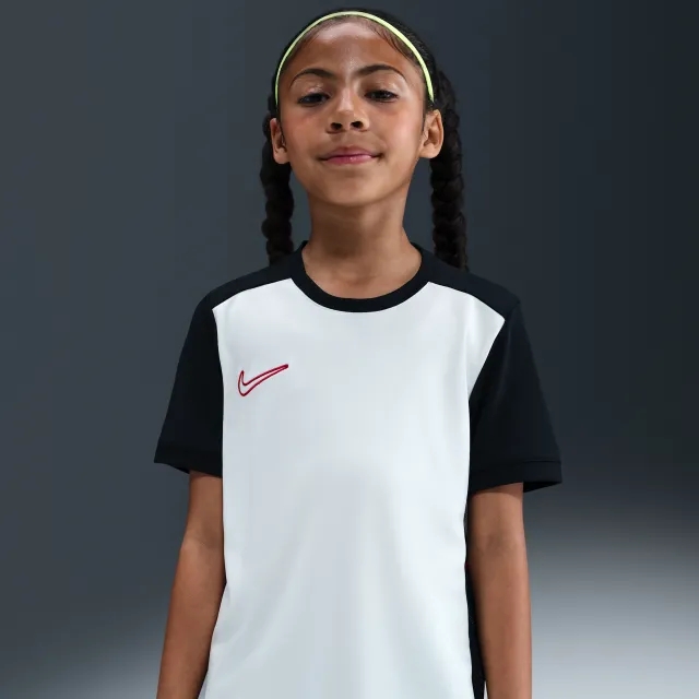 Nike Academy Older Kids' Dri-FIT Football Top - White - Sustainable Materials
