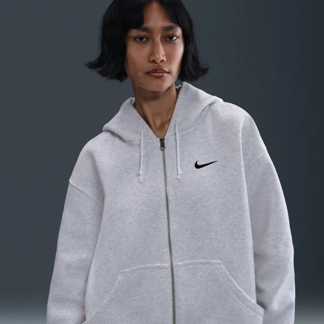 Nike Sportswear Phoenix Fleece Women's Oversized Full-Zip Hoodie - Brown - Fleece > Phoenix Fleece