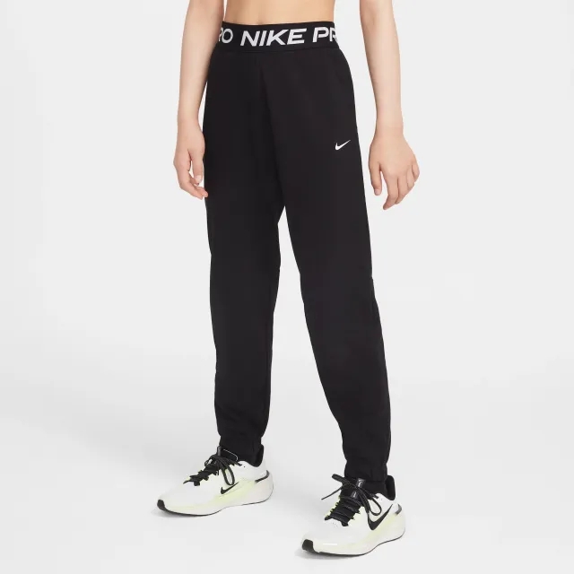 Nike Pro Fleece Older Kids' (Girls') Dri-FIT Joggers - Black - Sustainable Materials