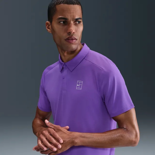 NikeCourt Advantage Men's NikeCourt Polo - Purple - Sustainable Materials