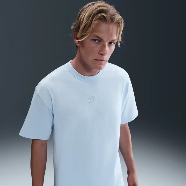 Nike Sportswear Premium Essentials Men's T-Shirt - Blue - Organic Cotton Minimum