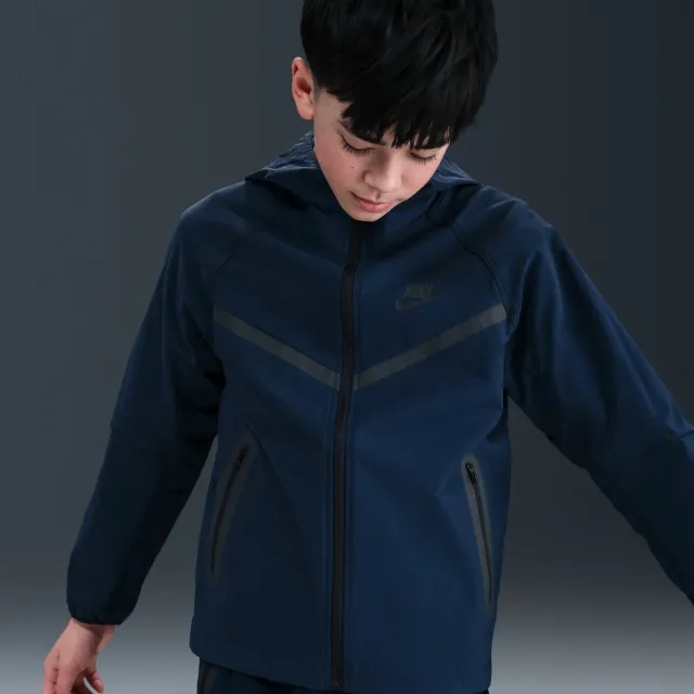 Nike Tech Older Kids' (Boys') Woven Jacket - Blue