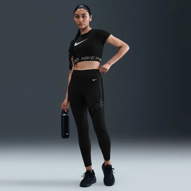 Nike Pro Sculpt Women's High-Waisted 7/8 Leggings - Black - Sustainable Materials