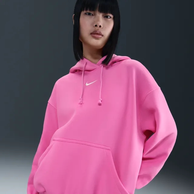 Nike Sportswear Phoenix Fleece Women's Oversized Pullover Hoodie - Pink - Fleece > Phoenix Fleece