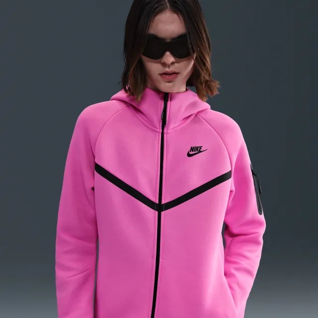 Nike Sportswear Tech Fleece Windrunner Women's Full-Zip Hoodie - Pink - Sustainable Blends