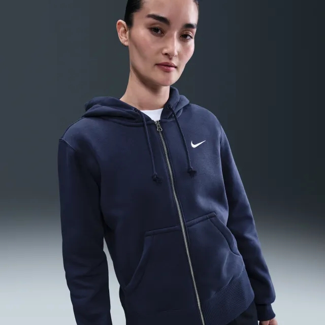 Nike Sportswear Phoenix Fleece Women's Full-Zip Hoodie - Blue - Fleece > Phoenix Fleece