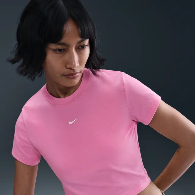 Nike Sportswear Chill Knit Women's Cropped T-Shirt - Pink