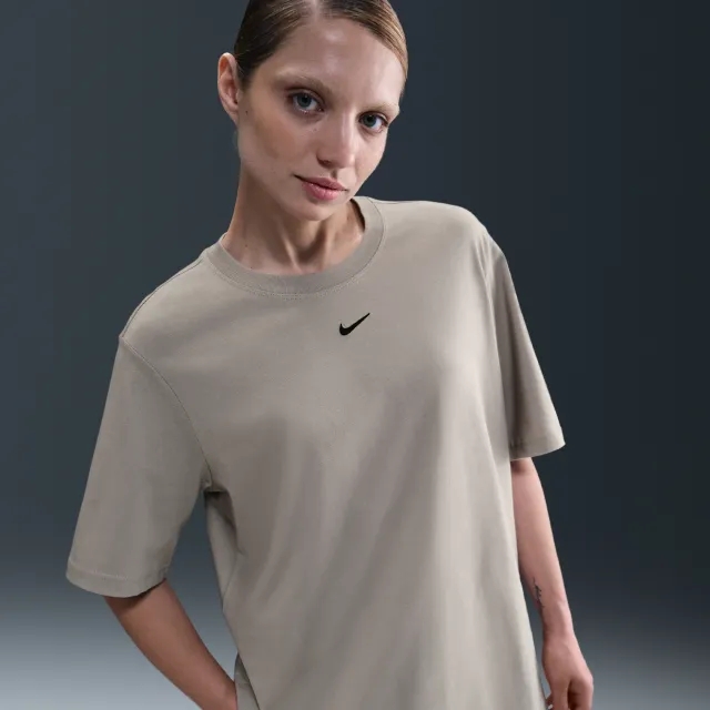 Nike Sportswear Essential Women's T-Shirt - Grey - Organic Cotton Minimum