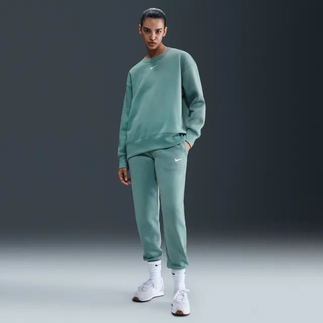 Nike Sportswear Phoenix Fleece Women's Mid-Rise Tracksuit Bottoms - Green - Fleece > Phoenix Fleece