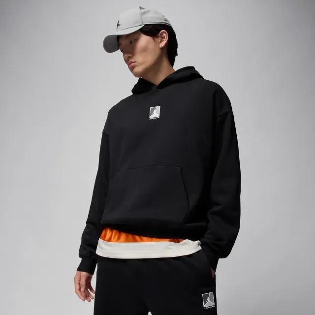 Nike Jordan Brooklyn Fleece Men's Graphic Pullover Hoodie - Black - Fleece
