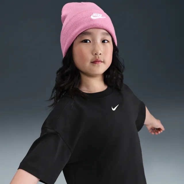 Nike Sportswear Older Kids' (Girls') Oversized T-Shirt - Black