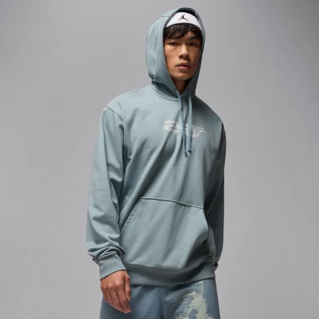 Nike Jordan Sport Crossover Men's Dri-FIT Graphic Pullover Hoodie - Grey - Sustainable Materials