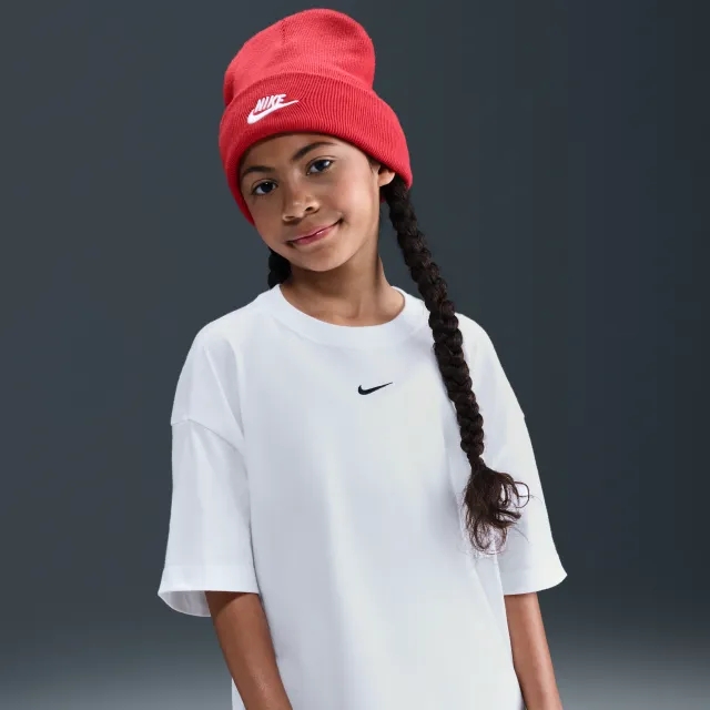Nike Sportswear Older Kids' (Girls') Oversized T-Shirt - White