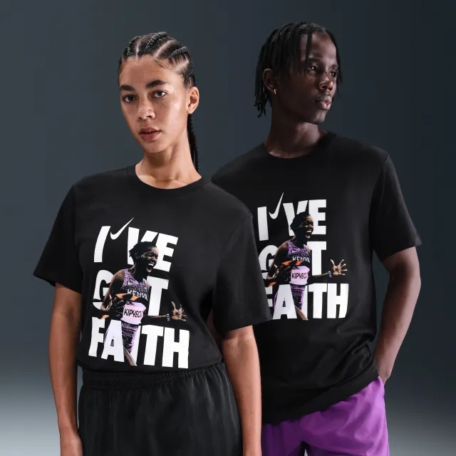 Nike Faith Men's Running T-Shirt - Black